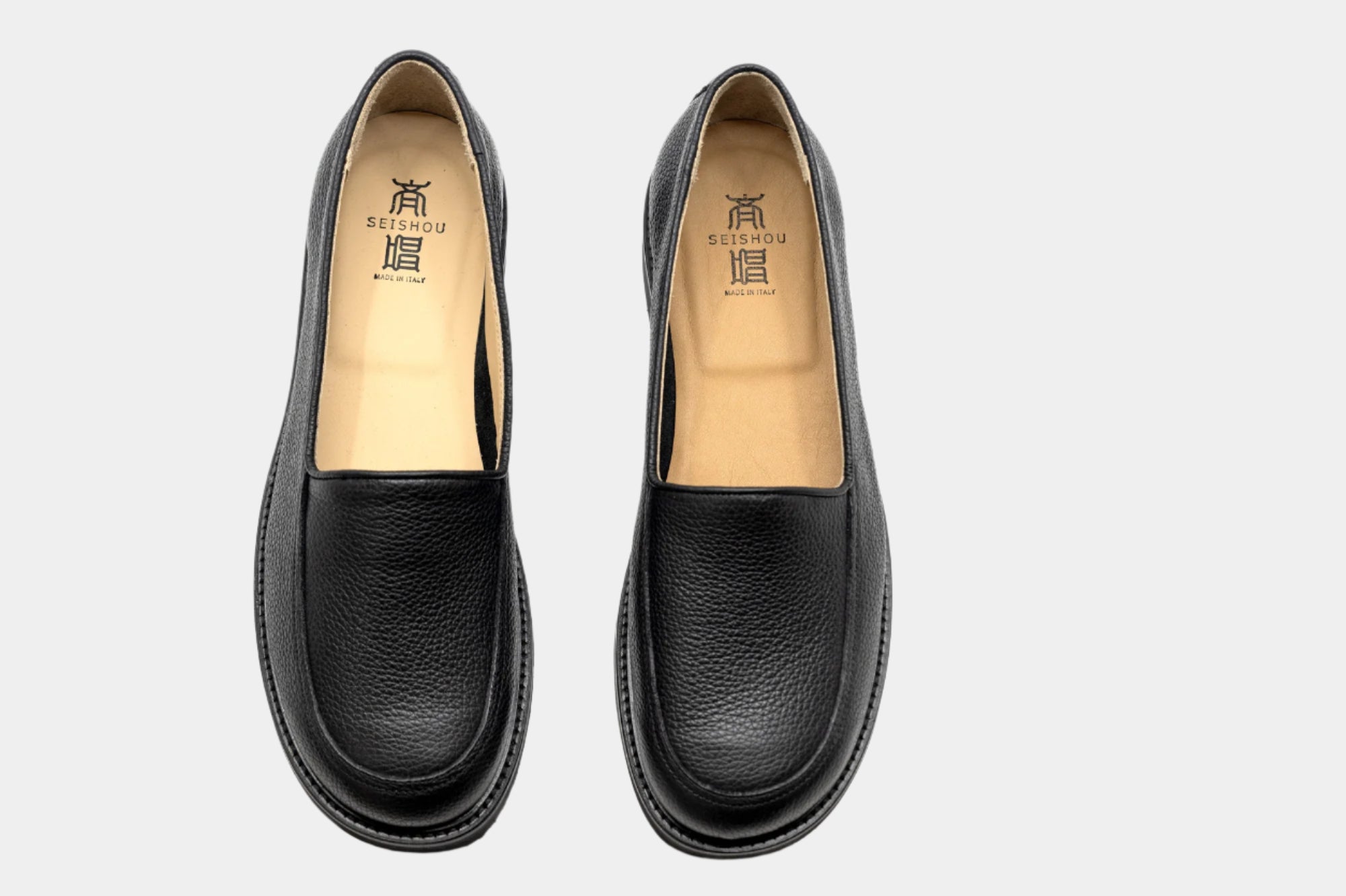 Clara tumbled leather black for men