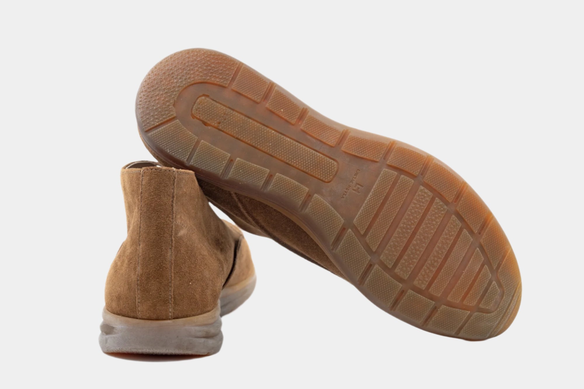 Santa Men's U-tip High Cut Brown Suede