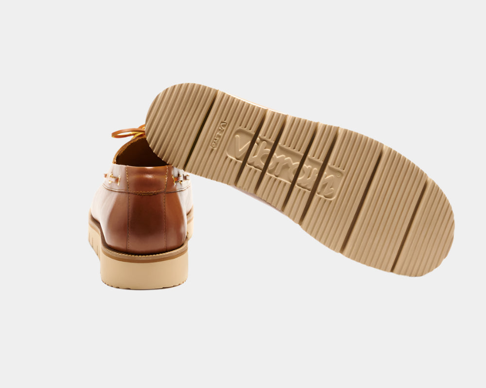 Seishou Hopkins Boat Shoes Light Brown Men