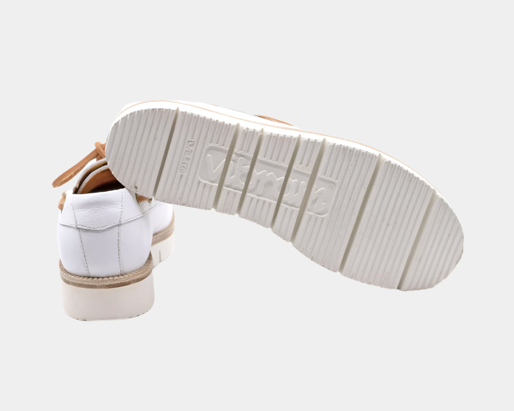 Seishou Hopkins Boat Shoes White Women