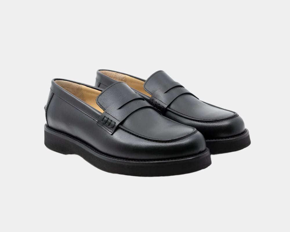 Seishou Suny Black Loafers Men