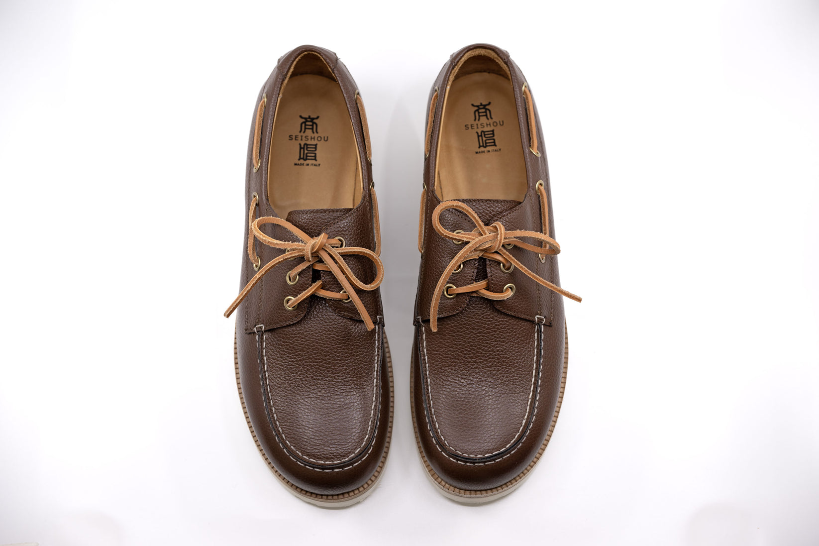 Hopkins Men's Boat Shoes - Brown – Seishou - Ikeda & Matsuzaki
