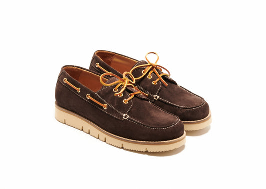 Hopkins Men's Boat Shoes - Dark Brown