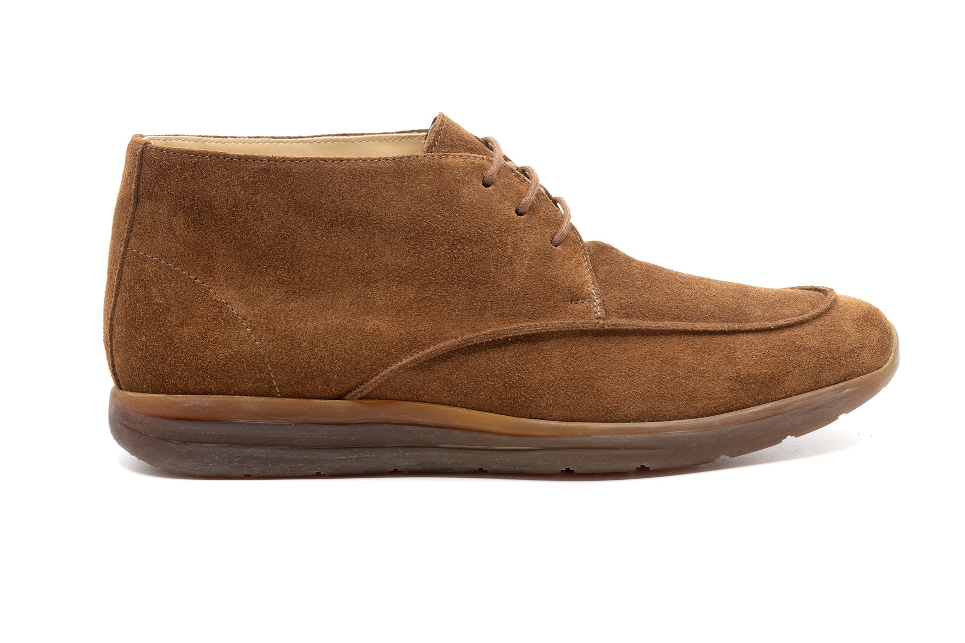 Santa Men's U-tip High Cut Brown Suede